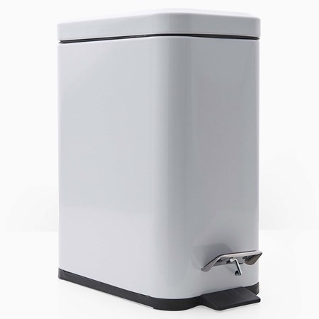 Axus White Rectangle Pedal Bin image