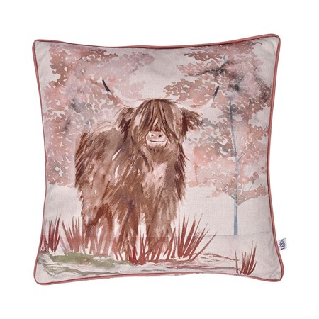 Hanson Highland Cow Filled Cushion image