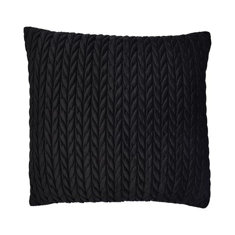 Amory Black Textured Cushion