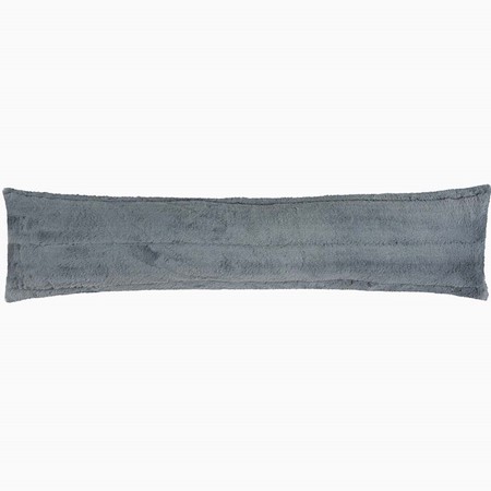 Empress Faux Fur Draught Excluder - Charcoal image