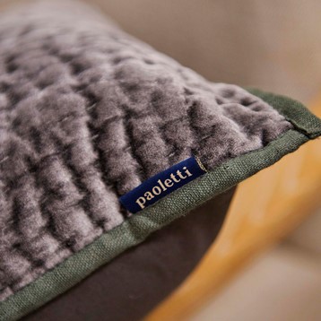 Brooklands Graphite Quilted Velvet Cushion Image