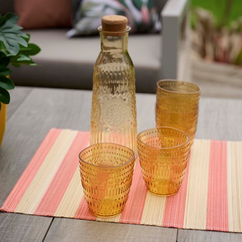 Embossed Yellow Tumbler