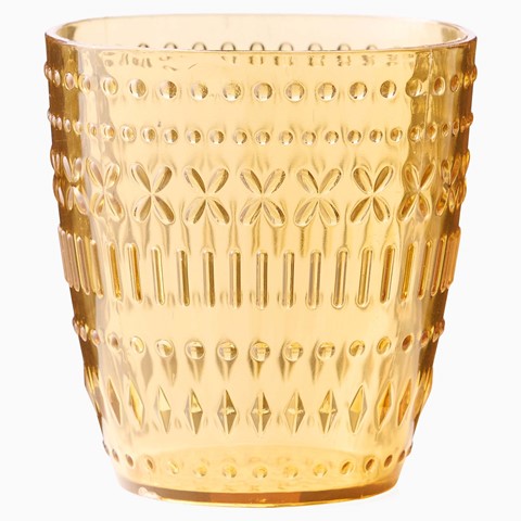 Embossed Yellow Tumbler