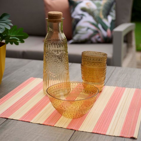 Embossed Yellow Bowl