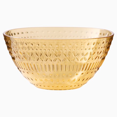 Embossed Yellow Bowl