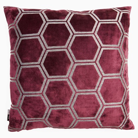 Ivor Aubergine Velvet Cushion image