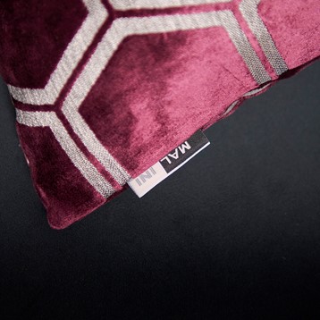 Ivor Aubergine Velvet Cushion Image