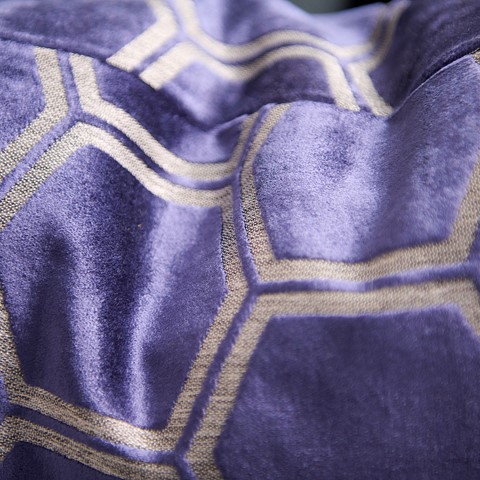 Ivor Navy Velvet Cushion