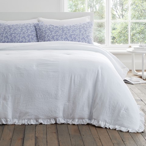 White Frill Bedspread
