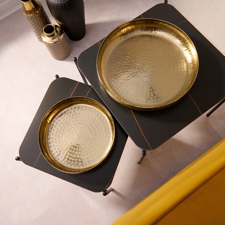 Gold Hammered Metal Bowls primary image