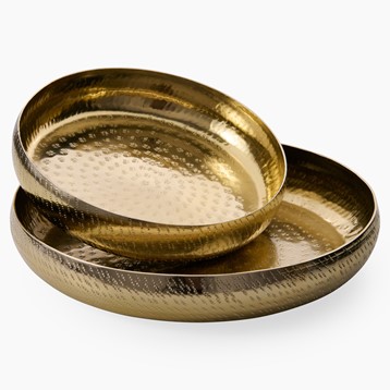 Gold Hammered Metal Bowls Image
