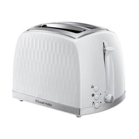 Russell Hobbs White Honeycomb Toaster image