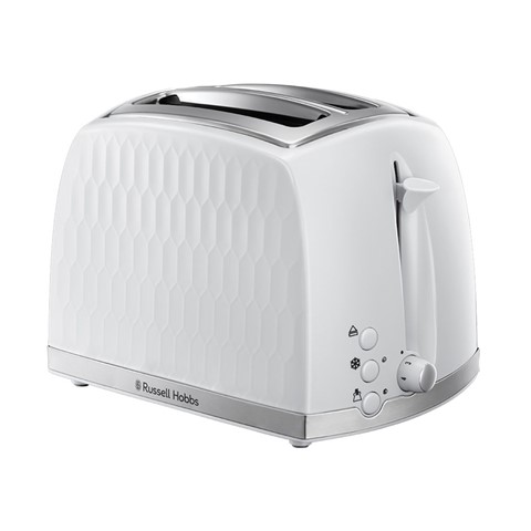 Russell Hobbs White Honeycomb Toaster