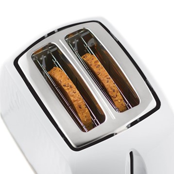 Russell Hobbs White Honeycomb Toaster Image