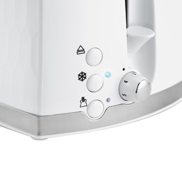 Russell Hobbs White Honeycomb Toaster Image