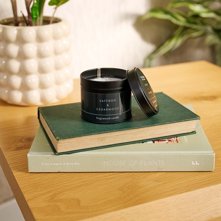 Saffron & Cedarwood Candle Tin primary image