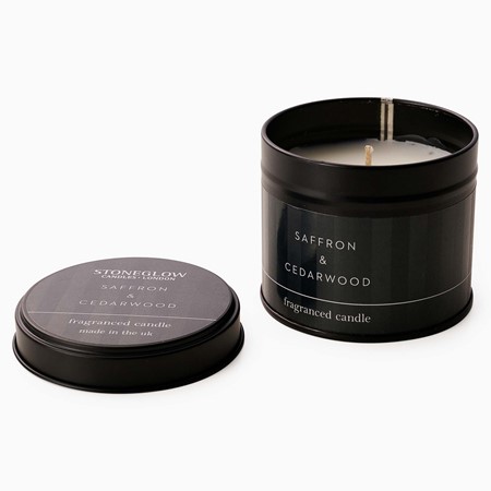 Saffron & Cedarwood Candle Tin image