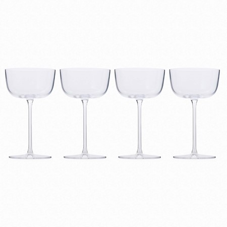 LSA Borough Cocktail Clear Saucer Set of 4 image