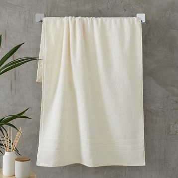 Catherine Lansfield Cream Zero Twist Towel Image