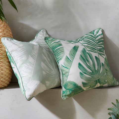 Tahiti Green Outdoor Filled Cushion