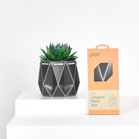POTR Self-Watering Pot - Slate Grey