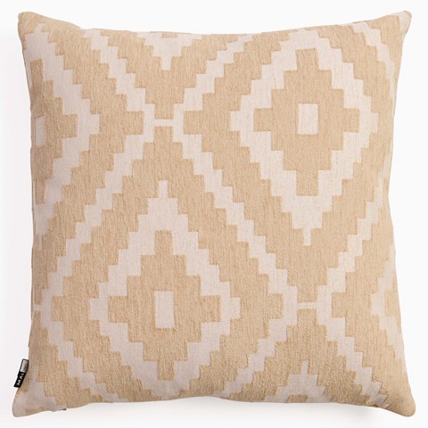 Cream Aztec Jacquard Cushion