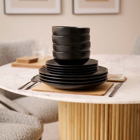 Mikasa Jardin Midnight 12 Piece Dinner Set primary image