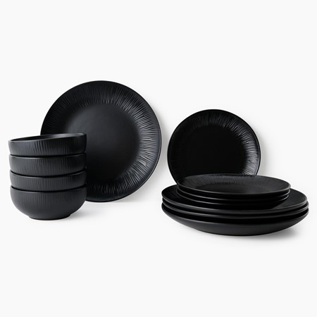 Mikasa Jardin Midnight 12 Piece Dinner Set image