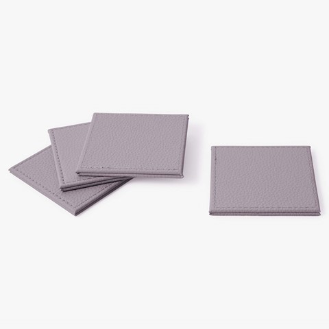Denby Natural Set of 4 Faux Leather Coasters