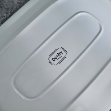 White Denby Square Large Rectangular Platter Image