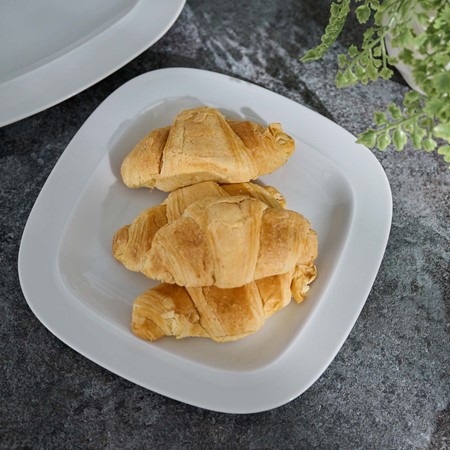 White Denby Square Medium Plate Image