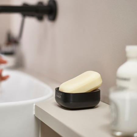 Joseph Joseph Slim Compact Soap Dish Matt Black primary image