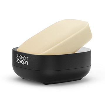 Joseph Joseph Slim Compact Soap Dish Matt Black Image