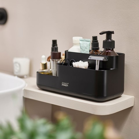 Joseph Joseph Matt Black EasyStore Bathroom Caddy