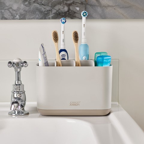 Joseph Joseph Ecru EasyStore Toothbrush Large Caddy