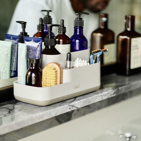 Joseph Joseph Ecru EasyStore Bathroom Caddy