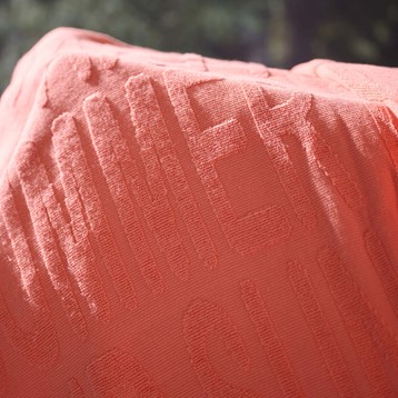 Salmon Embossed Jacquard Beach Towel Image