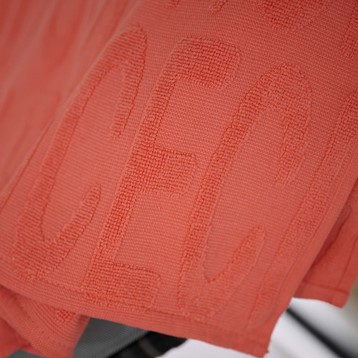 Salmon Embossed Jacquard Beach Towel Image