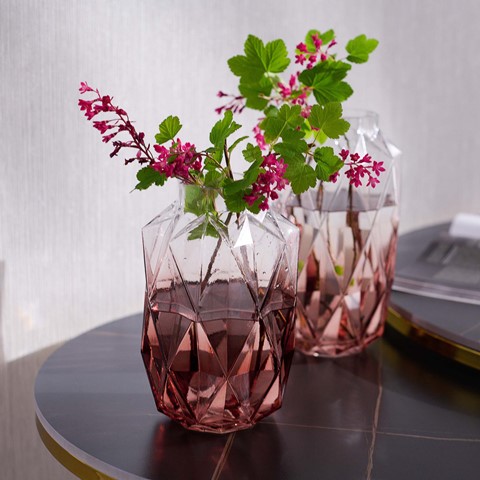 Pink Brice Medium Glass Vase