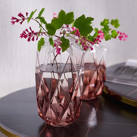 Pink Brice Large Glass Vase