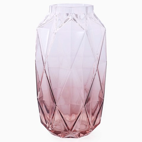 Pink Brice Large Glass Vase