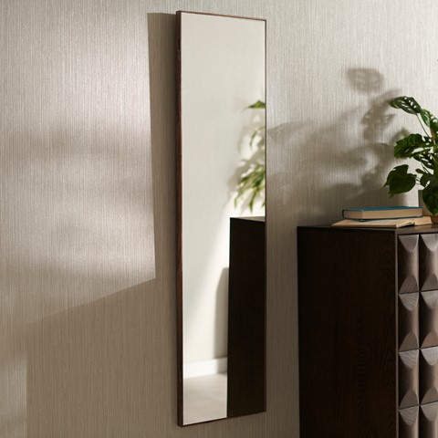 Dark Wood Wall Mirror