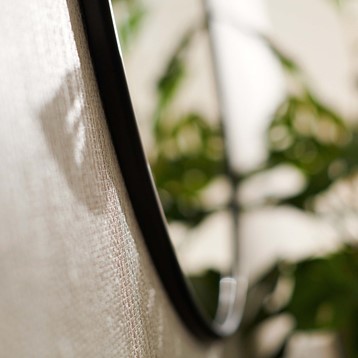 Round Black Mirror Image