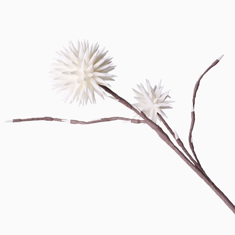 White Allium Foam Double Stem Flower