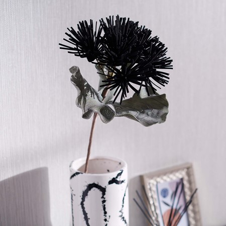 Black Pincushion Foam Flower primary image