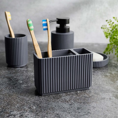 Grey Berkeley Toothbrush Tidy