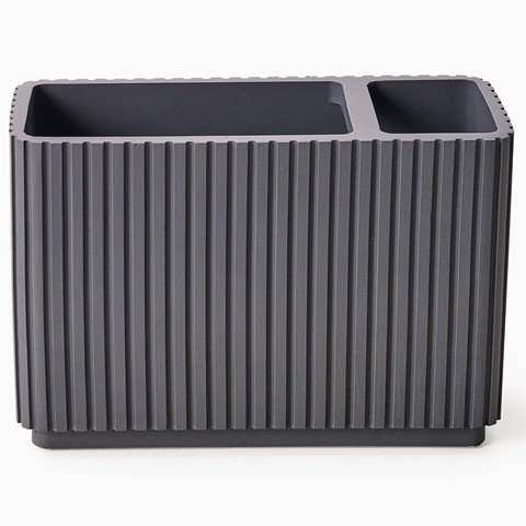 Grey Berkeley Toothbrush Tidy