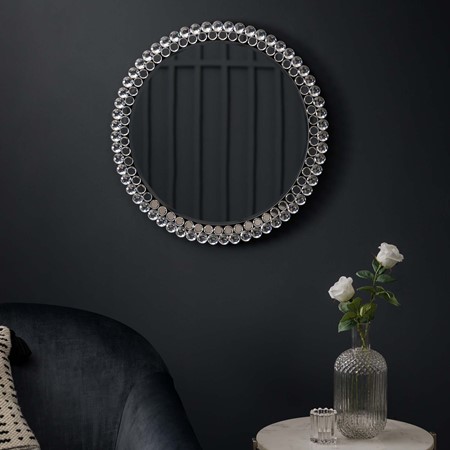 Fallon Diamante Round Mirror primary image