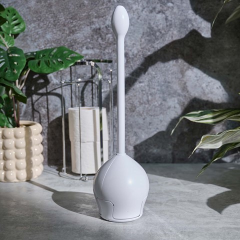 Hatch White Toilet Brush
