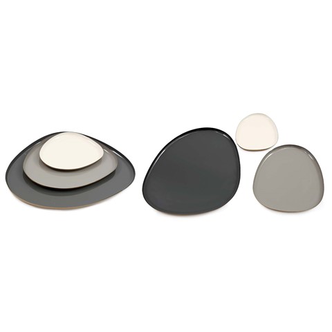 Abstract Shape Multicolour Set of 3 Trays